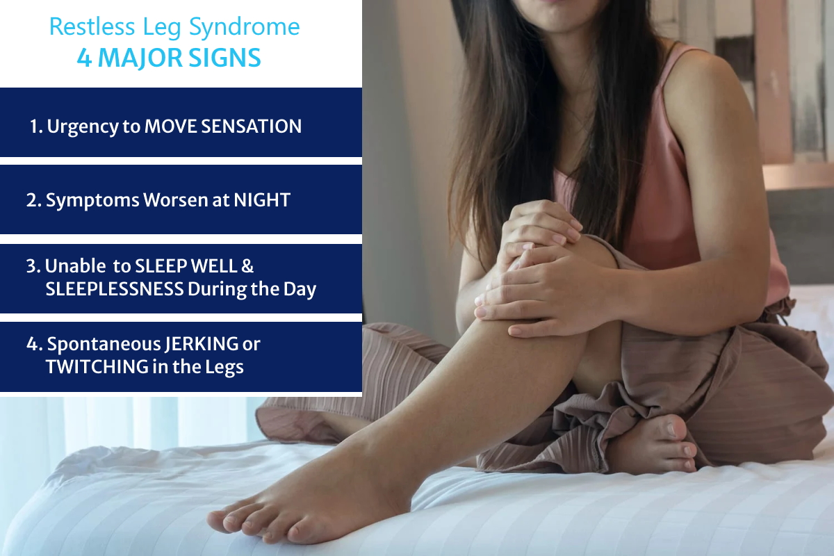 restless leg syndrome 4 signs